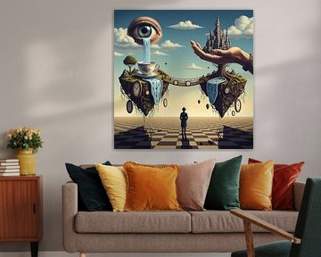 Traumhafte surrealistische Kunst - Abstrakte Vision des Unterbewusstseins