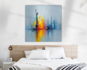 Freiheitsstatue und New York Skyline von ARTemberaubend