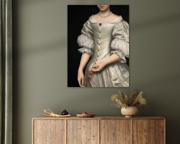 a Woman and a Flower sur Marja van den Hurk