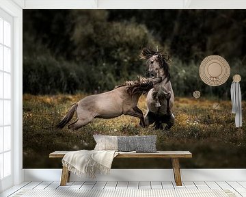 Horses in Collision Primal Force on the Field by Femke Ketelaar