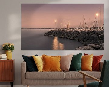 Ein Abend am Leuchtturm von Desenzano von Henk Meijer Photography
