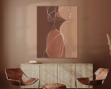 Défini par des lignes de couleur marron sur Color Square