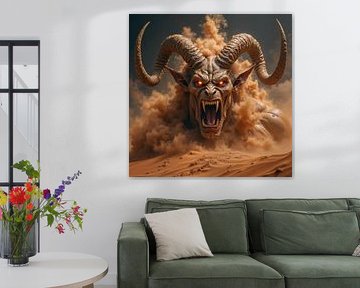 DEMON OF THE DUNES: The horned demon of the desert by INFERAURUM