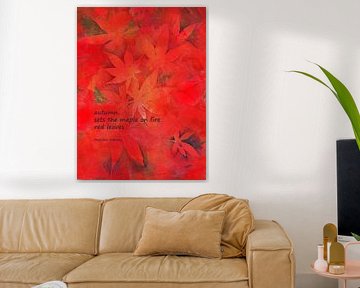 Maple on fire haiku von Karen Kaspar