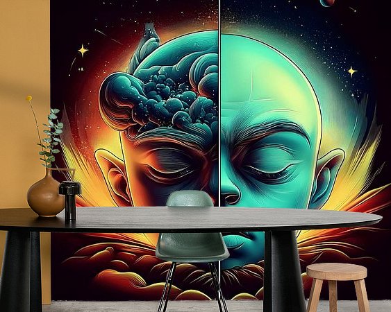 Example of the artwork in a room