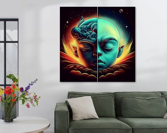 Example of the artwork in a room