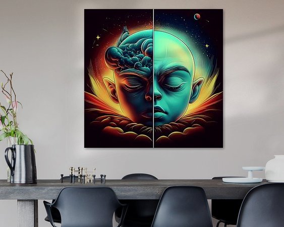 Example of the artwork in a room