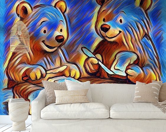Example of the artwork in a room