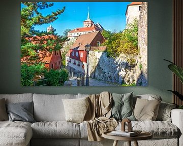 Fischergasse in Bautzen by Johann Pavelka