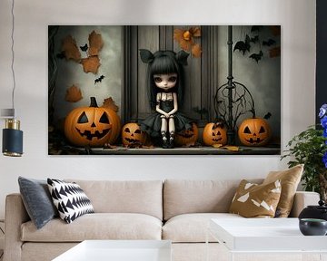 Niedliches Gothic Halloween Girl