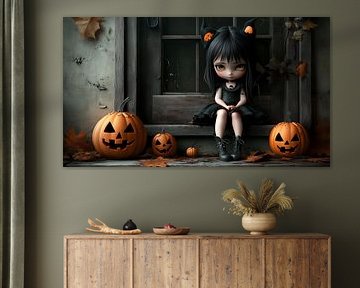 Niedliches Gothic Halloween Girl