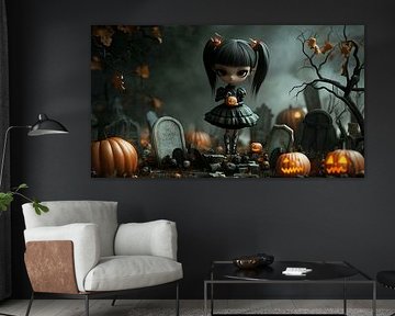 Niedliches Gothic Halloween Girl