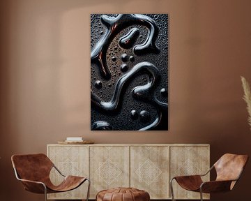 Abstract Alchemy - Black Moove IV by Philippe HUGONNARD