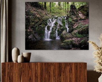Chute d'eau dans la forêt