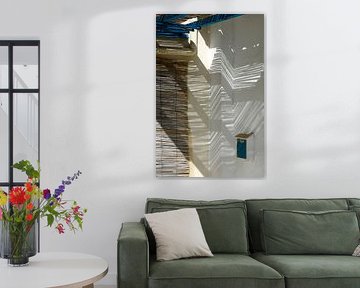 Lichtspel op een huisgevel
