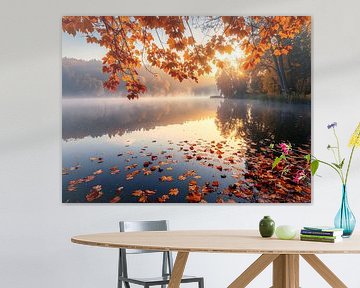 Dromerige "herfstsfeer aan het meer" , Dromerige herfstsfeer aan het meer