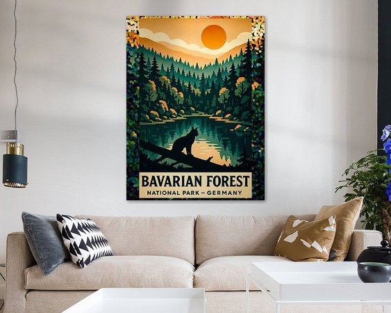 Example of the artwork in a room