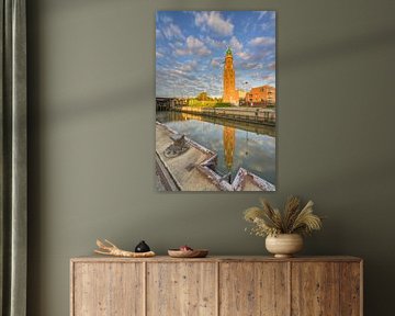 Bremerhaven lighthouse in the morning light by Michael Valjak