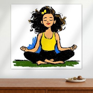 Mindful Woman in Yellow