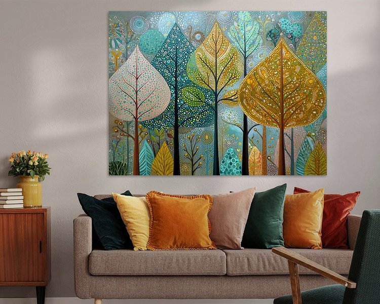 Example of the artwork in a room