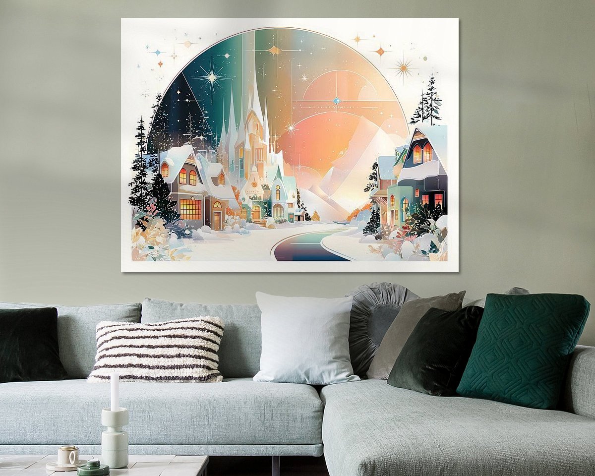 Example of the artwork in a room
