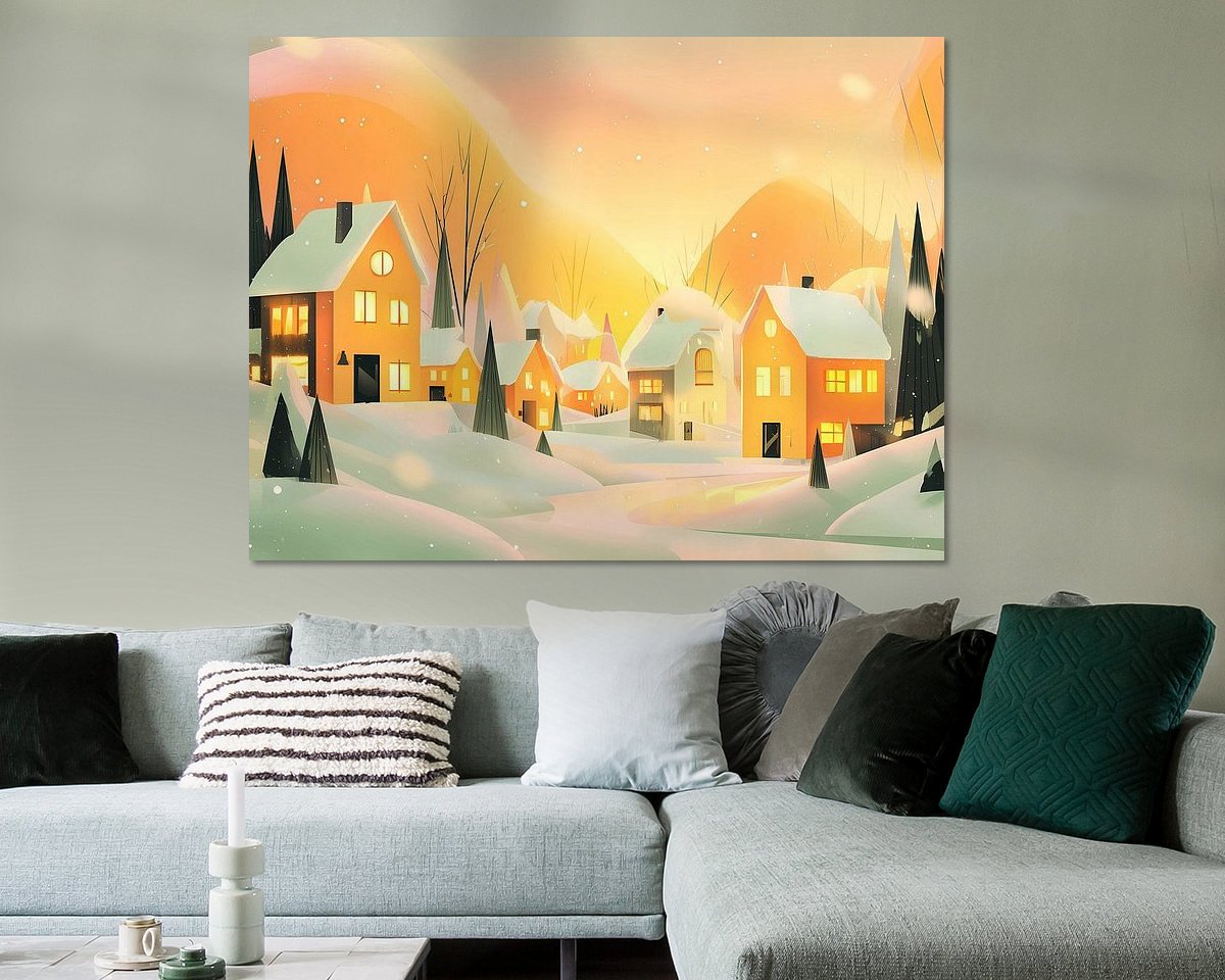 Example of the artwork in a room