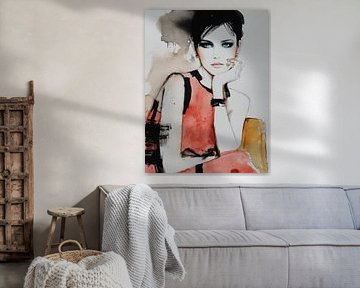 Modern fashion illustration by Carla Van Iersel
