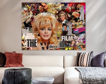 The Film Days - Retro Dreams in Pop Art Collage by Arjen Roos