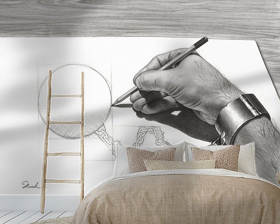 Example of the artwork in a room