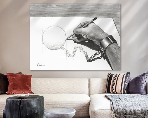 Example of the artwork in a room