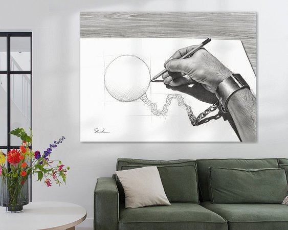 Example of the artwork in a room