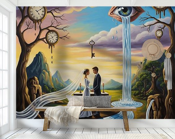 Example of the artwork in a room