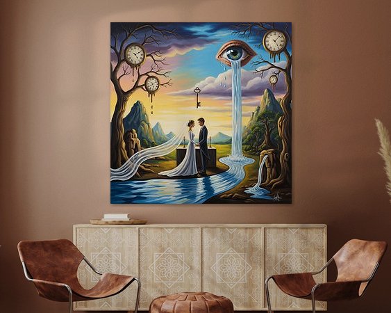 Example of the artwork in a room