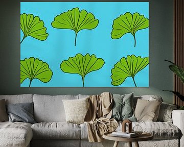Illustration de feuilles de ginkgo