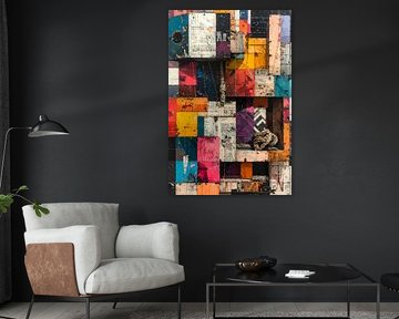 Blocs géométriques de couleur abtractée - 1 de 5 sur Emiel de Lange