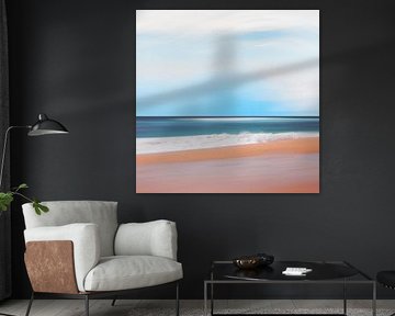 Calm sea view - Abstraction by Dirk Wüstenhagen