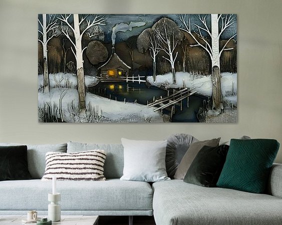 Example of the artwork in a room