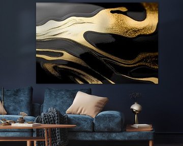 Abstract Alchemy - Golden Gloss III by Philippe HUGONNARD