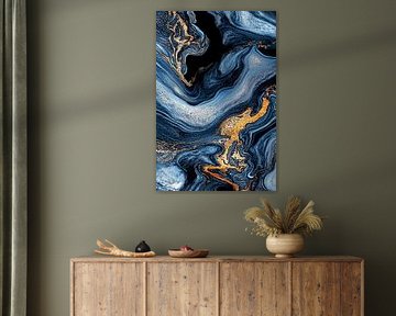 Abstract Alchemy - Organic Azure III
