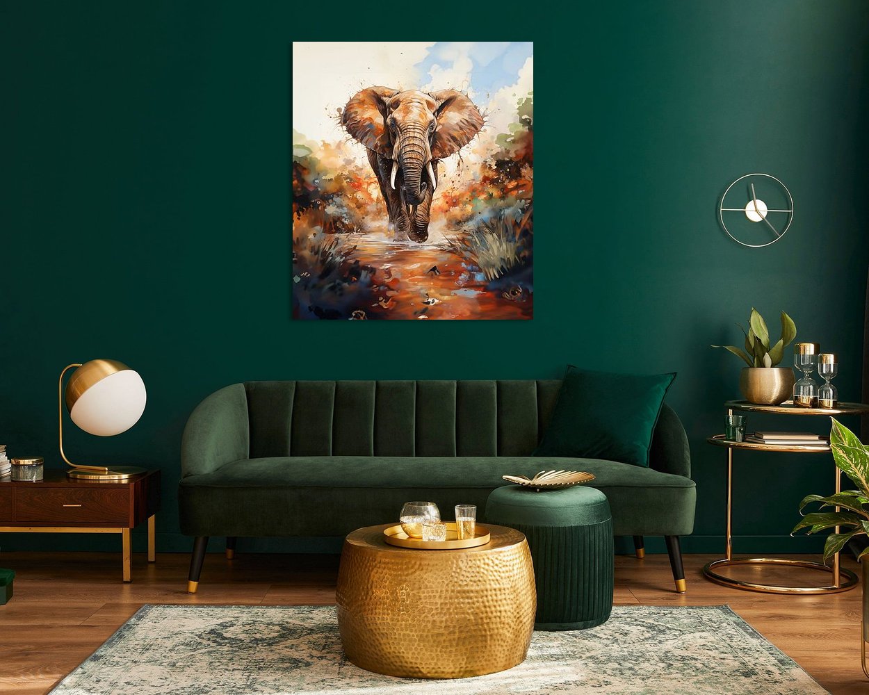 Example of the artwork in a room