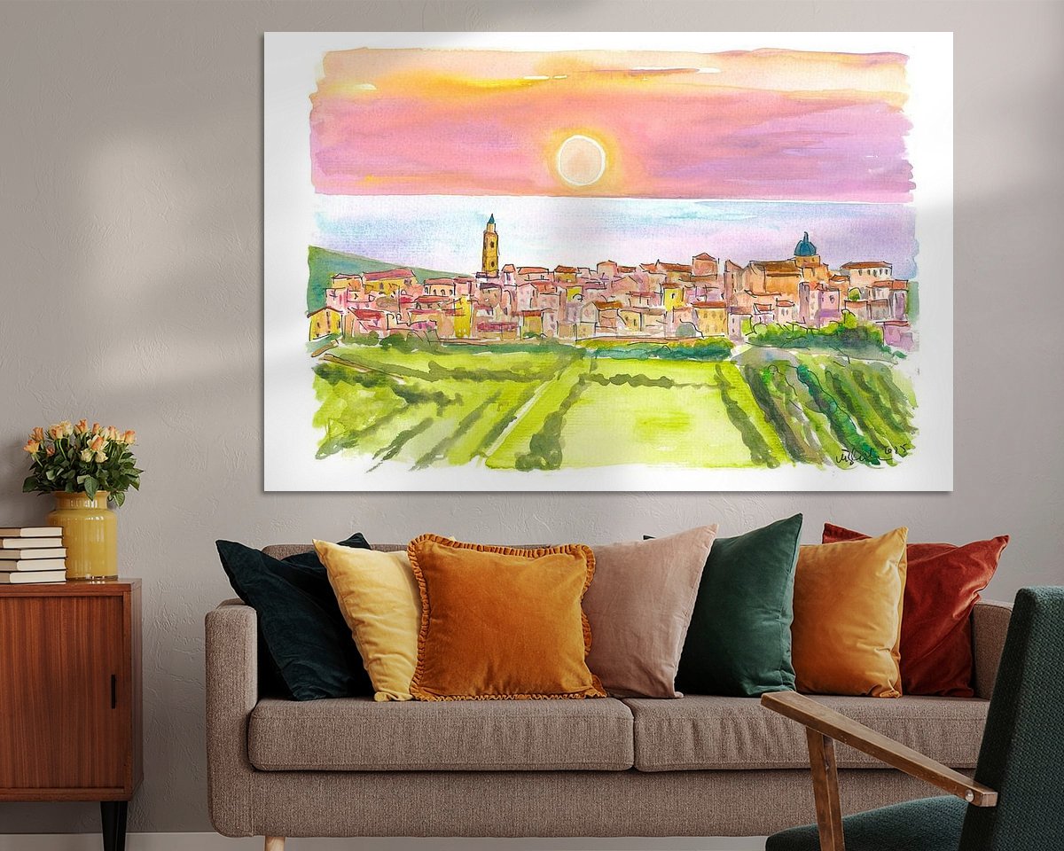 Example of the artwork in a room