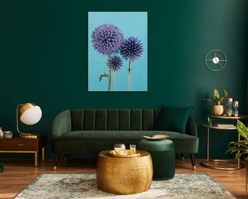 Together: portrait of three thistle bulbs by Marjolijn van den Berg