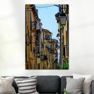 Street view in Castellar village in the Provence in France by Sjoerd van der Wal Photography