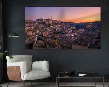 Sonnenaufgang über Matera, Italien von Henk Meijer Photography