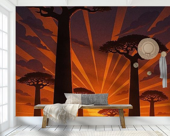 Example of the artwork in a room