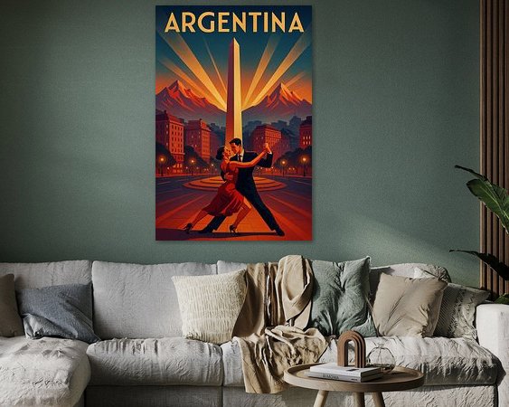 Example of the artwork in a room