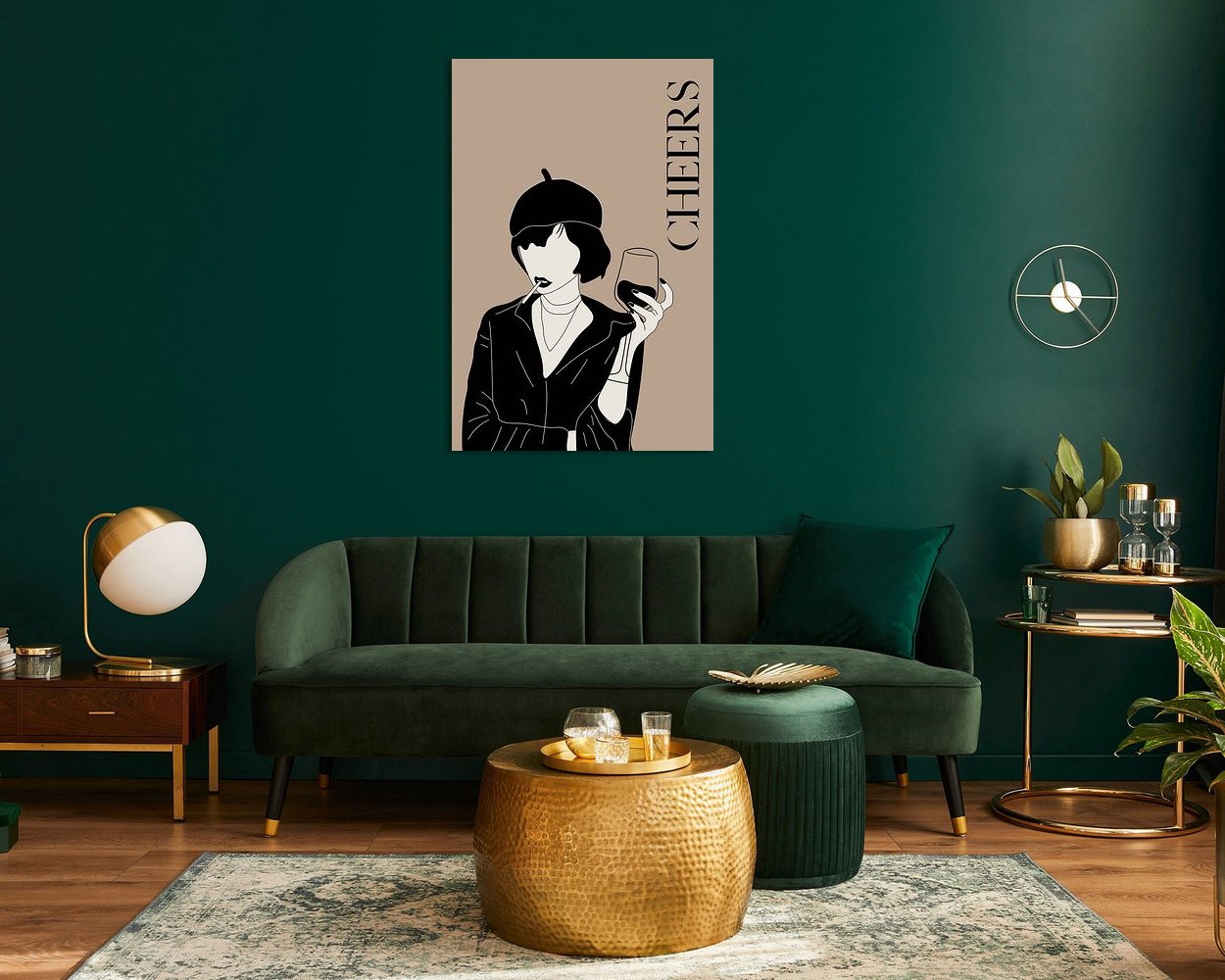 Example of the artwork in a room