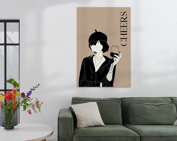 Example of the artwork in a room