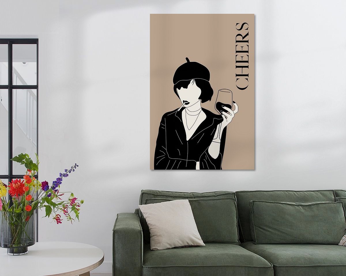 Example of the artwork in a room