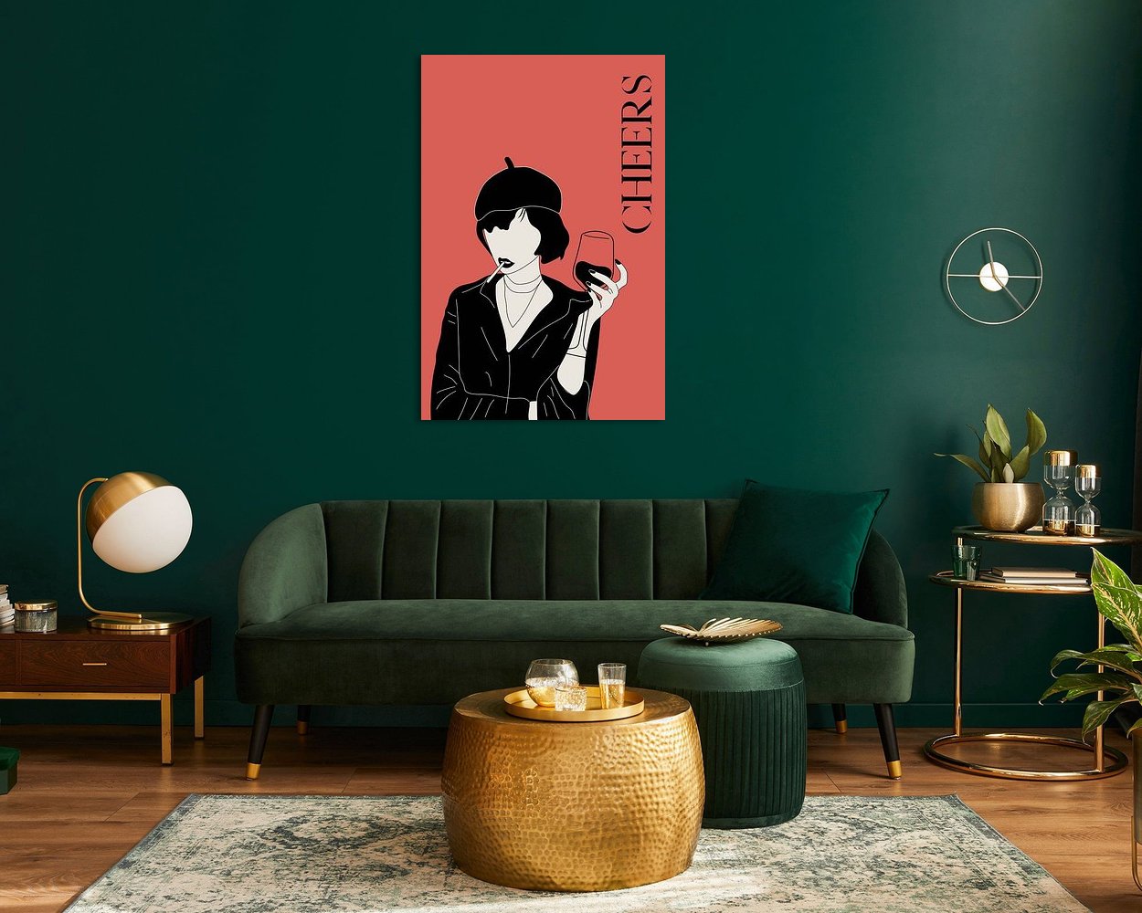 Example of the artwork in a room